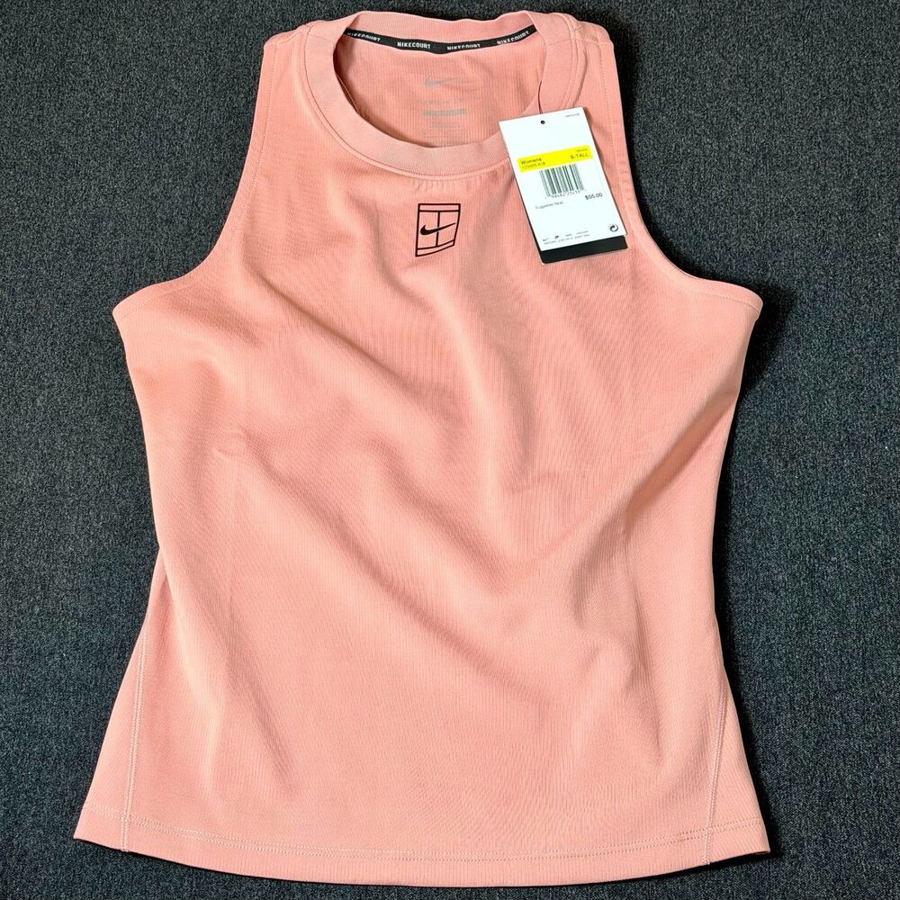 Nike Court Advantage Dri-FIT Tennis Tank Top Pink Wmn Size Small FZ6666-618
